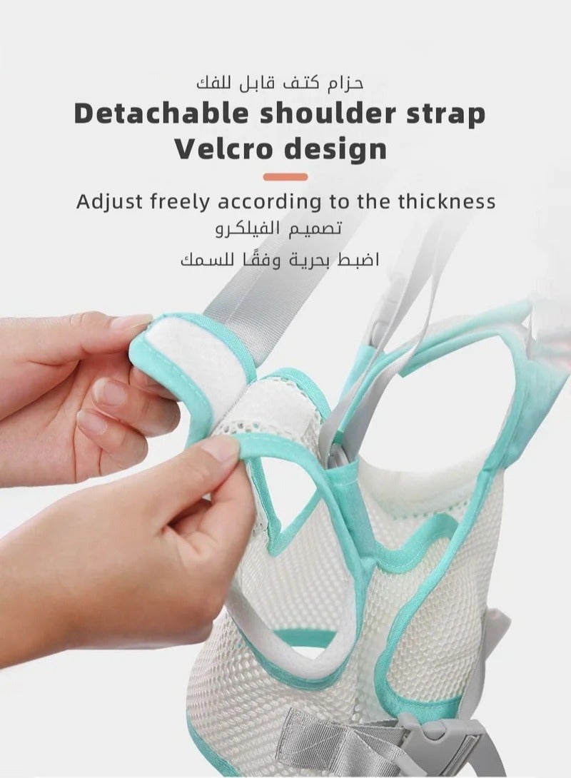 Adjustable Baby Walking Harness With 1 Infant Anti Lost Wrist Link and 2 Knee Pads, Breathable Toddler Harnesses Assistant Belt For Learning Walk Easy-to-Wear to Boys Girls