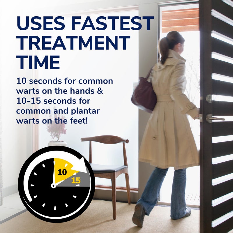 Dr. Scholl's د. شول's فريز أواي ماكس مزيل الثآليل، 10 علاجات - سريع مثل 10 ثوانٍ لعلاج الثآليل، يزيل الثآليل الشائعة والثآليل الأخمصية على اليدين والقدمين، سهل الاستخدام بخاخ دقيق لإزالة الثآليل - Image 5