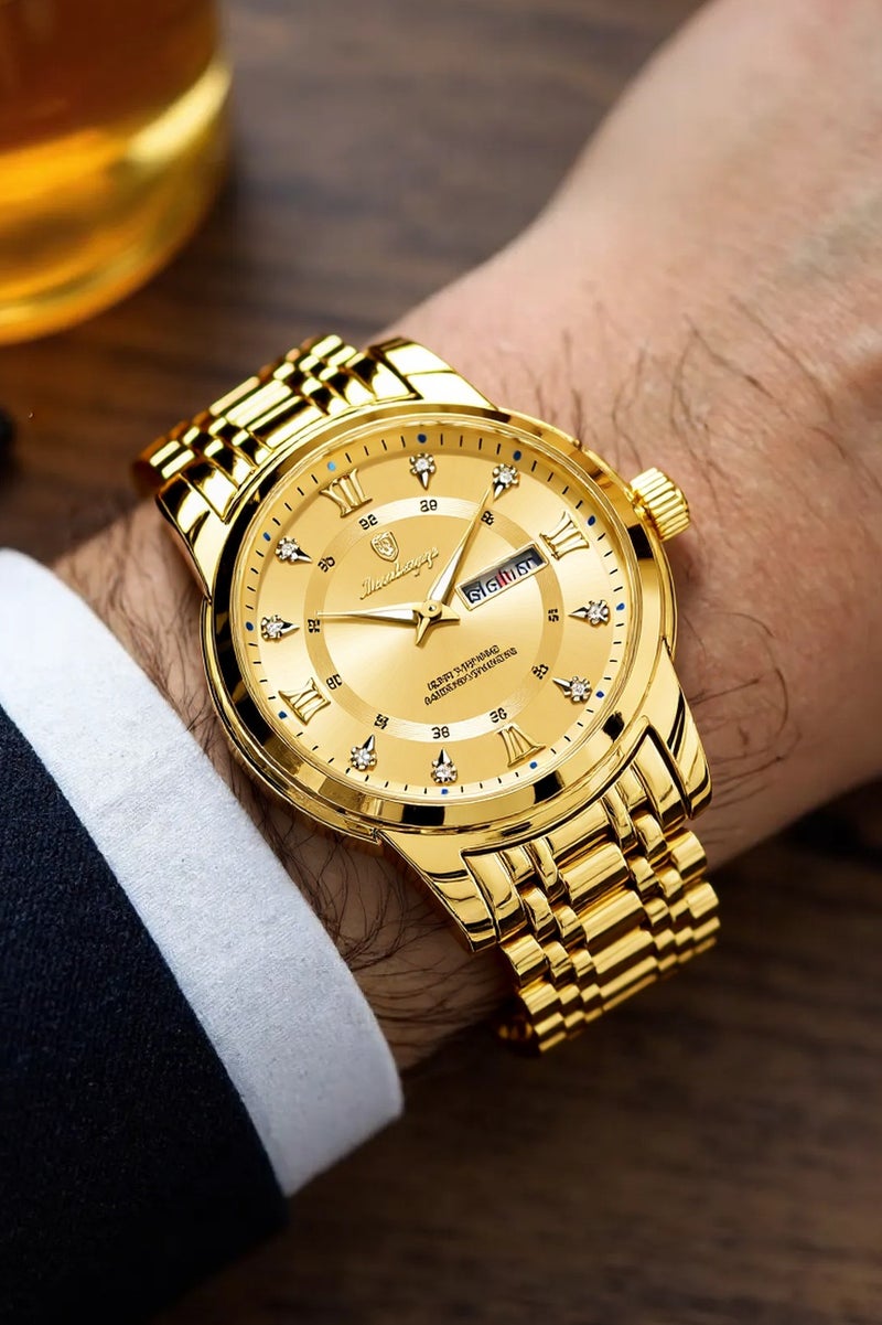 POEDAGAR Watches for Men ,Man Watch Waterproof Luminous Men's Watch Quartz-41mm - Image 2