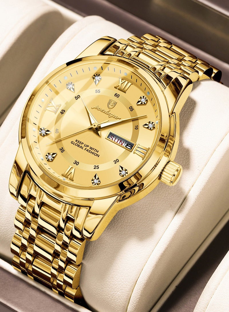 POEDAGAR Watches for Men ,Man Watch Waterproof Luminous Men's Watch Quartz-41mm - Image 1