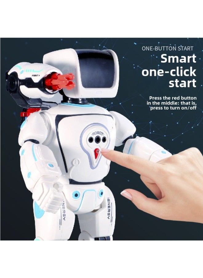 Generic - Explosion Remote Control Induction Intelligent Dialogue Interactive Question And Answer Robot Children's Educational Programming Popular Science Toys-Colour:Panda Warrior (english Version)-22006 - Image 1