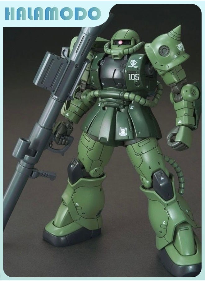 HALAMODO Gundam GTO Green Zaku Action Figure Assembly Model with Exquisite Fluorescent Water Decals, a Stylish Desktop Decoration, a Popular Assembly Model Toy Suitable for Boys and Girls  - Image 4