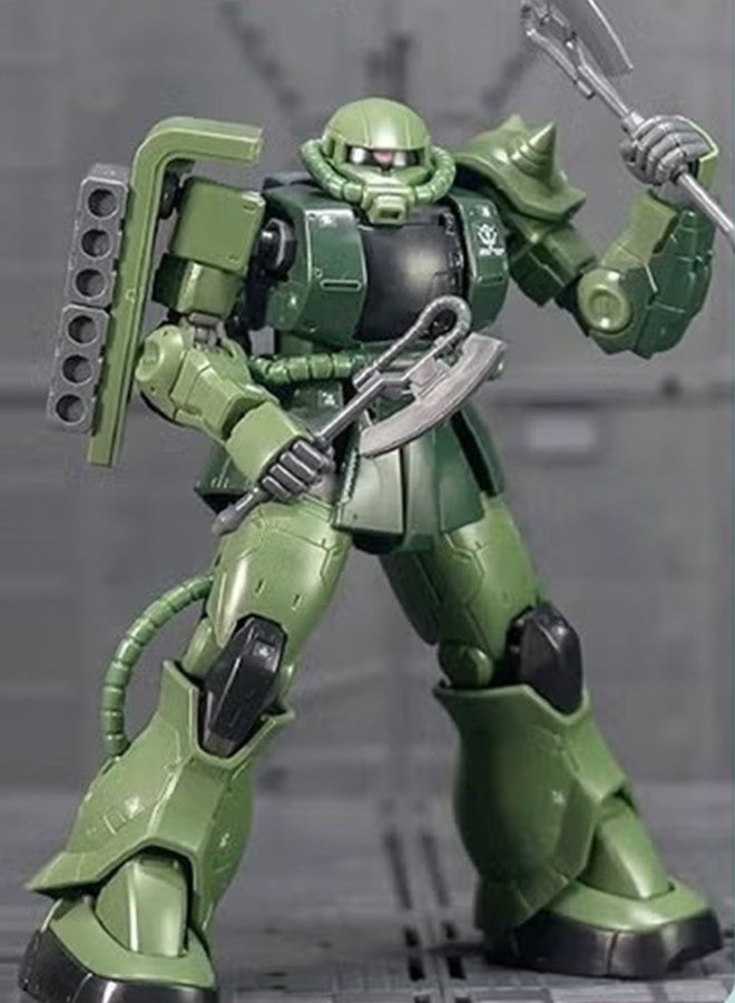 هالامودو جاندام GTO الأخضر زاكو عمل دمية تجميع النموذج ، مع ملصقات المياه الفلورية حساسة ، أنيقة سطح المكتب الديكور ، ومناسبة للأولاد والبنات شعبية تجميع نموذج لعبة - Image 3