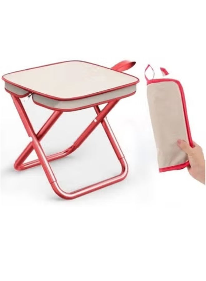 Generic Comfortable and Warm Fishing Chair, Folding Outdoor Chair, Portable Chair, Camping Chair, Shrine Fishing, Adult Artifact (Red)  - Image 1