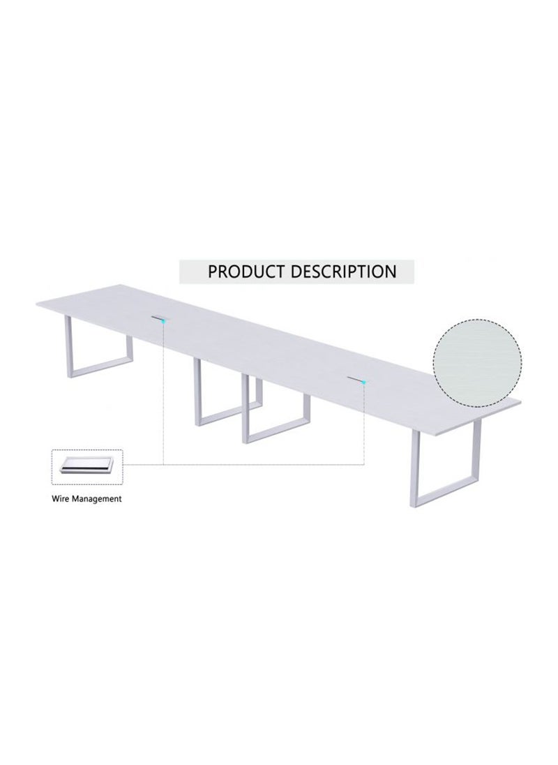 Mahmayi Vorm 136-48 12 Seater White Conference-Meeting Table