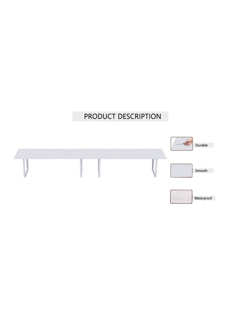 Mahmayi Vorm 136-48 12 Seater White Conference-Meeting Table