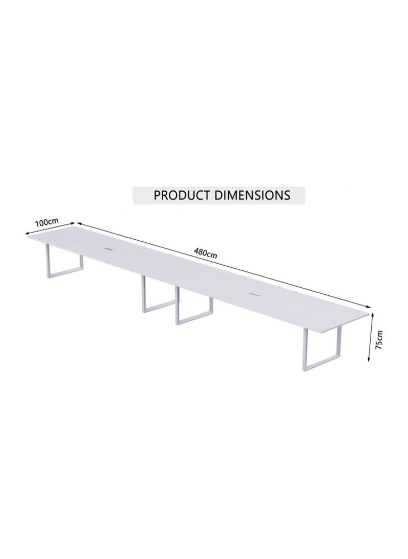 Mahmayi Vorm 136-48 12 Seater White Conference-Meeting Table