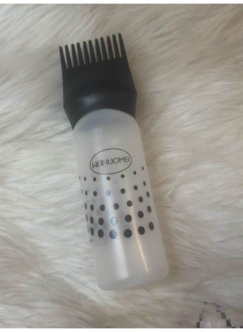 Generic maya accessories 200ml Custom Eco Friendly Plastic Salon Hair Comb and Brush Applicator Bottle for Oil Comb Applicator may vary color - Image 1