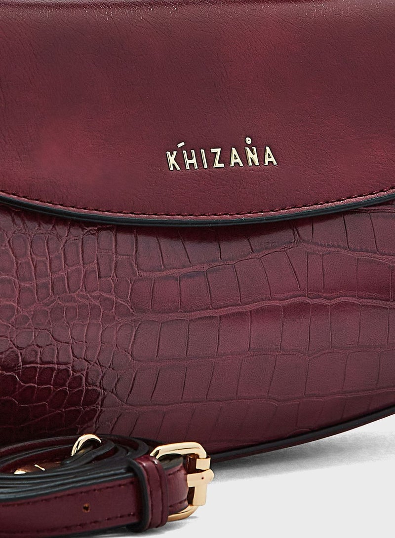 خزانة شنطة ساتشيل بنقشة جلد التمساح - Image 4