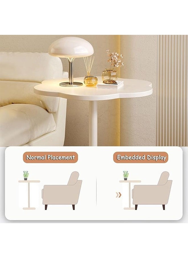 keke Modern Shaped Small End Table With Narrow Oval Design Stable Structure Ideal For Sofa Side Bedroom Home Office And Coffee Table  - Image 3