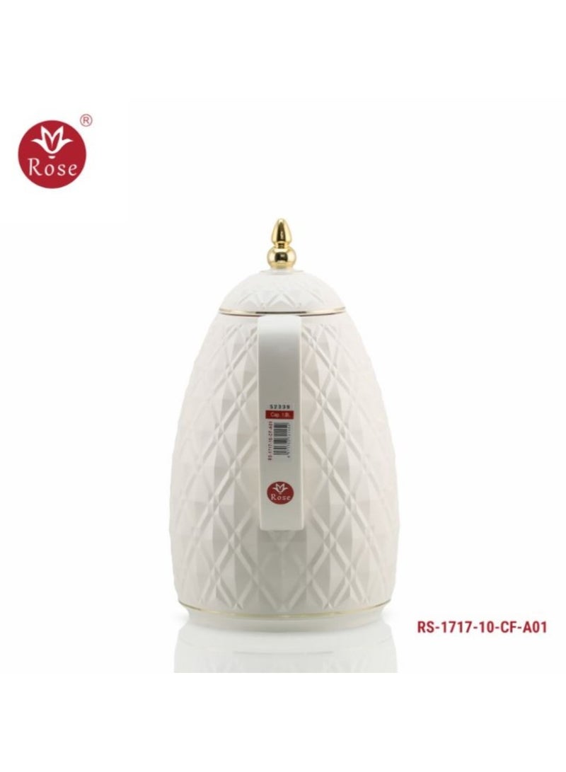 Rose A Two-Piece Coffee Thermos Set One Liter + Half A Liter - Image 3