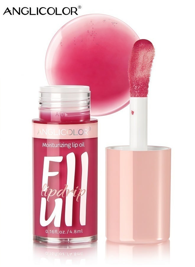 Anglicolor Women's Glossy Lip Gloss, Moisturizing and Hydrating Lipstick, Non-Greasy, Long-Lasting Makeup (#02 PANDORA) - Image 2