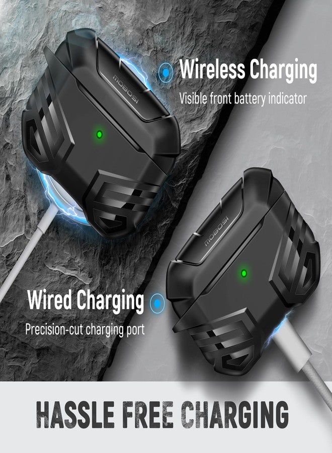 موبوسي جراب حماية MOBOSI لسماعات AirPods Pro 2، متوافق مع MagSafe، جراب حماية عسكري لسماعات AirPods Pro 2/1، جراب مقاوم للصدمات مع مجموعة تنظيف وحلقة مفاتيح (2023/2022/2019) - Image 4