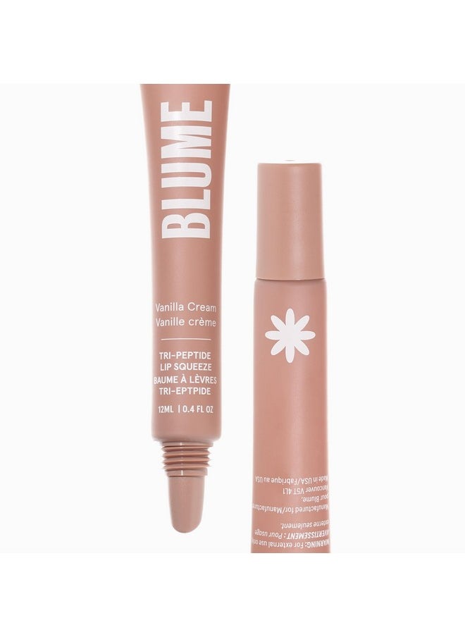 Blume - Blume Tri-Peptide Vanilla Lip Balm - Superbalm Lip Moisturizer with Shea Butter and Squalane to Deeply Hydrate & Heal Dry, Cracked Lips - Cruelty Free & Vegan Lip Plumper (0.4 Fl Oz) - Image 1