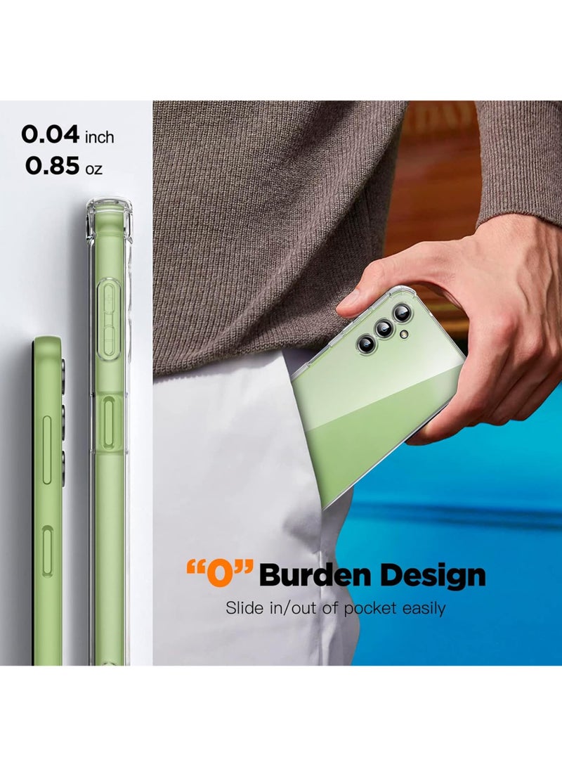 حزمة 2 في 1 لجهاز سامسونج جالاكسي A16 5G - غلاف مقاوم للصدمات شفاف للغاية وواقي شاشة من الحافة إلى الحافة، حماية 360 درجة، غلاف خلفي وواقي شاشة لجهاز سامسونج جالاكسي A16 - Image 3