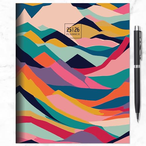 TF Publishing July 2025 - June 2026 Peaks and Valleys Medium Monthly Planner - 12 Month Academic Planner 2025-2026 with 2-Page Spreads, Monthly Calendar Grids and Planning Prompts - 6.5 in x 8 in - Image 5