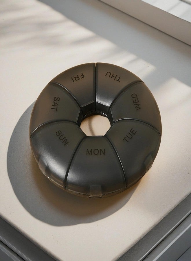 INVODA Pill Organizer INVODA Pill Case7 Day Transparent Pill Box Weekly Pill Planner Remark from Sunday to Saturday Pill Container with7 Compartments - Image 5