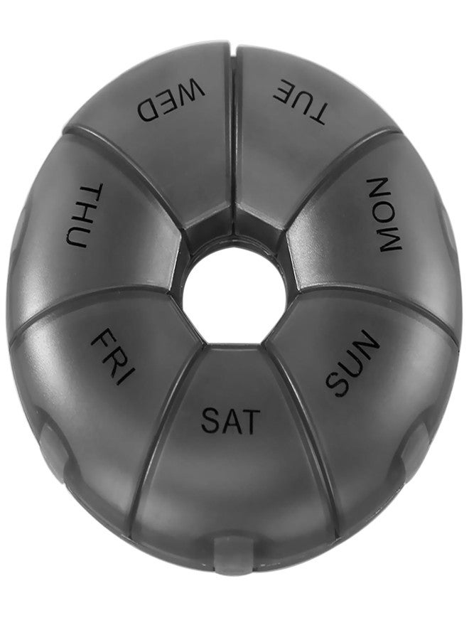 INVODA Pill Organizer INVODA Pill Case7 Day Transparent Pill Box Weekly Pill Planner Remark from Sunday to Saturday Pill Container with7 Compartments - Image 1