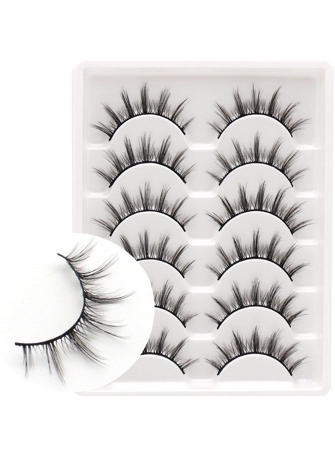 Veleasha Manga Lashes Natural Look 3D False Eyelashes 6 Pairs Pack Wispy & Lightweight Anime Lashes (913Mm) - Image 2