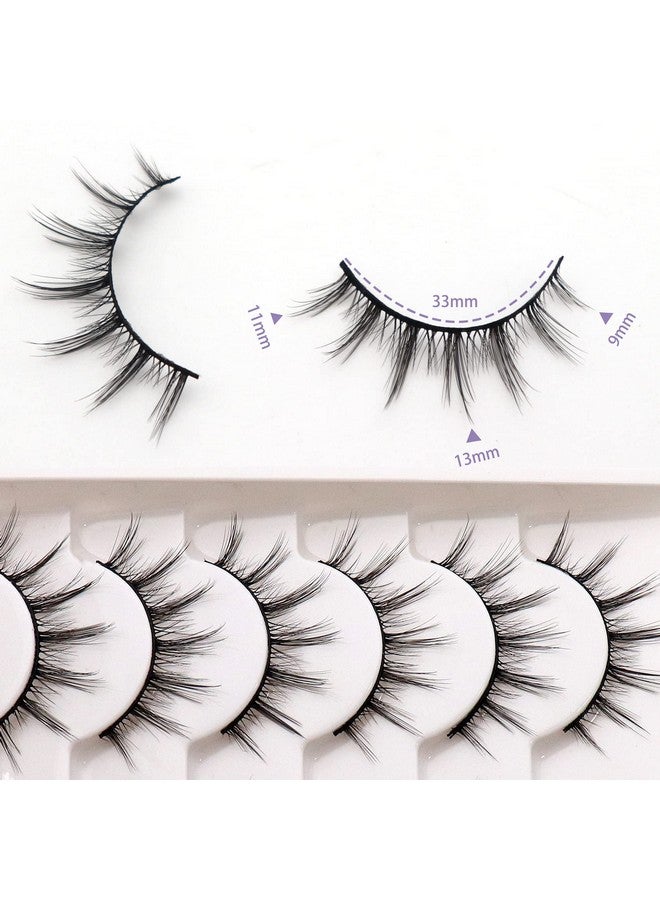 Veleasha Manga Lashes Natural Look 3D False Eyelashes 6 Pairs Pack Wispy & Lightweight Anime Lashes (913Mm) - Image 3