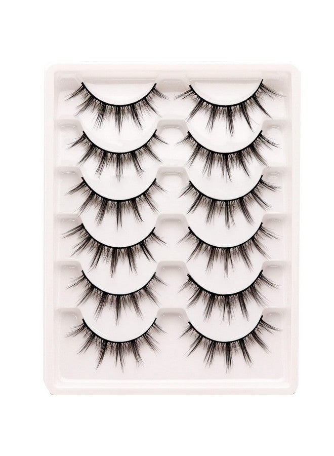 Veleasha Manga Lashes Natural Look 3D False Eyelashes 6 Pairs Pack Wispy & Lightweight Anime Lashes (913Mm) - Image 5