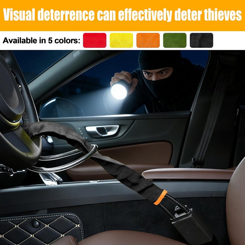 Turnart Steering Wheel Lock - Universal Fit Anti-Theft Immobiliser for Cars, Trucks, SUVs, and Vans with 3 Keys - Image 3