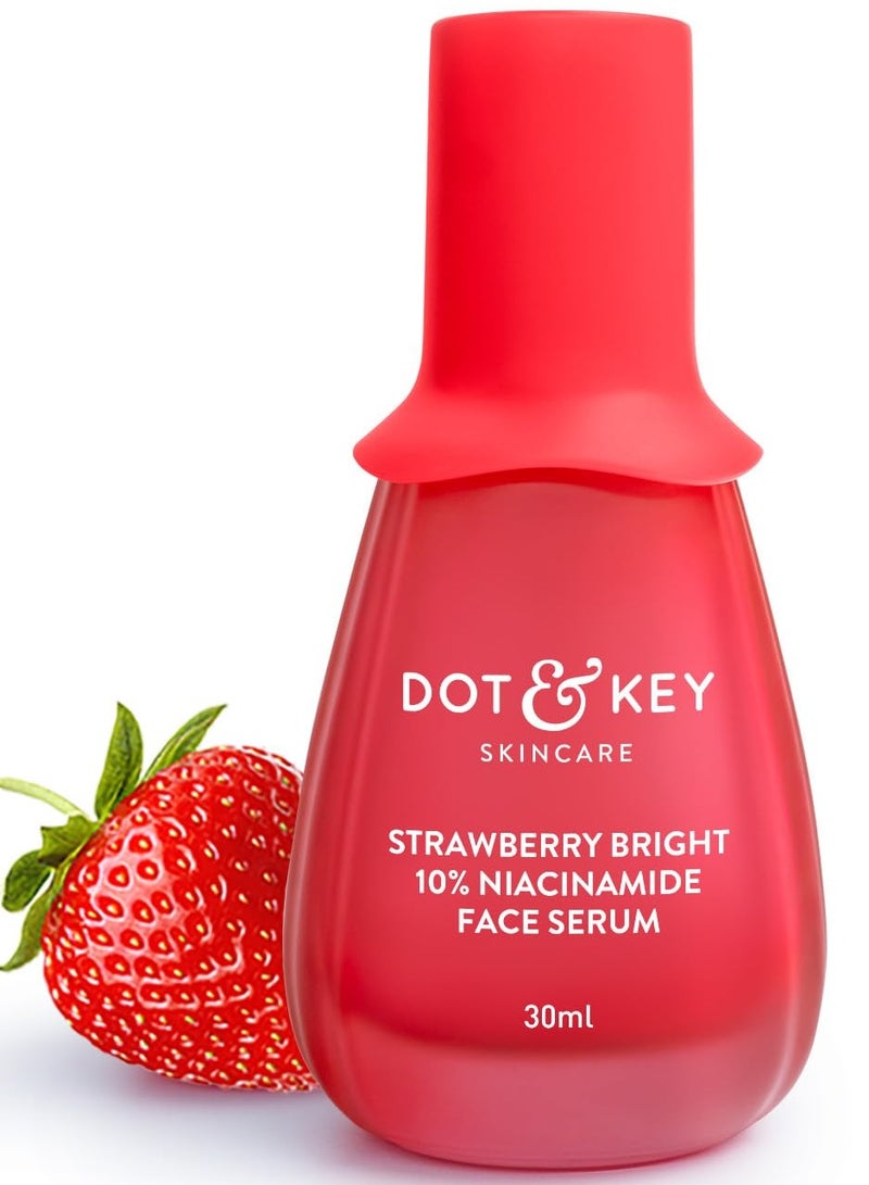 Dot & Key 10% Niacinamide + Strawberry Face Serum with Vitamin B12 & Hyaluronic Acid | Fades Dark Spots, Hyperpigmentation & Dullness | Hydrates, Smooths & Minimizes Pores | 30ml - Image 1