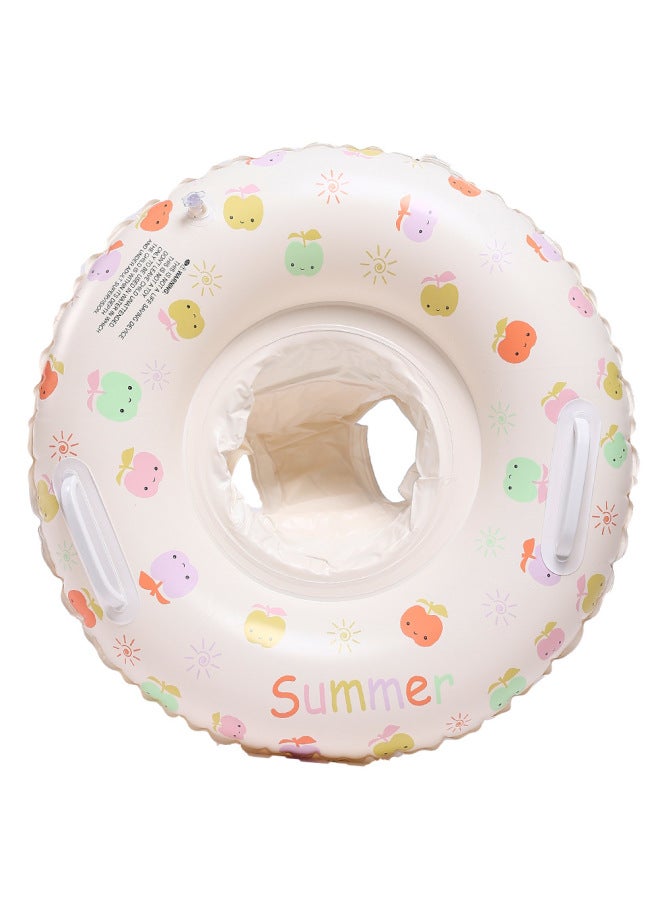 general Children's Baby Swimming Ring Seat Ring Thickened Steering Wheel Cartoon Baby Underarm Ring Seat Ring Floating Ring 0-3-6 Years Old-Inside Diameter After Inflation:Small For Apple Pants (for 1-5 Yea - Image 1