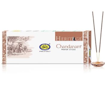 Cycle Pure Heritage Chandanam Prayer Sticks Pack of 4 200g Agarabtti Per Pack Sandalwood Incense for Positive Energy Puja Relaxation Havan Chandanam Incense Sticks - Image 2
