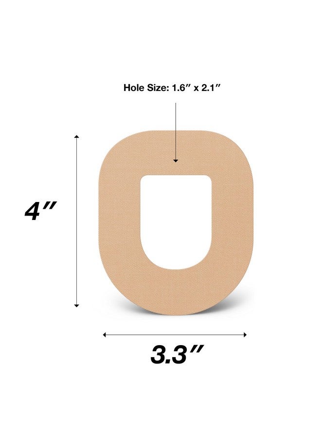 SIMPATCH - OmniPod Adhesive Patch (25-Pack) - Waterproof Adhesive, CGM Tape - Multiple Color Options (Biege) - Image 3