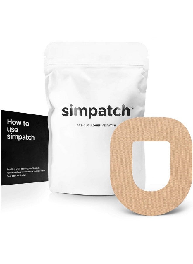 SIMPATCH - OmniPod Adhesive Patch (25-Pack) - Waterproof Adhesive, CGM Tape - Multiple Color Options (Biege) - Image 1