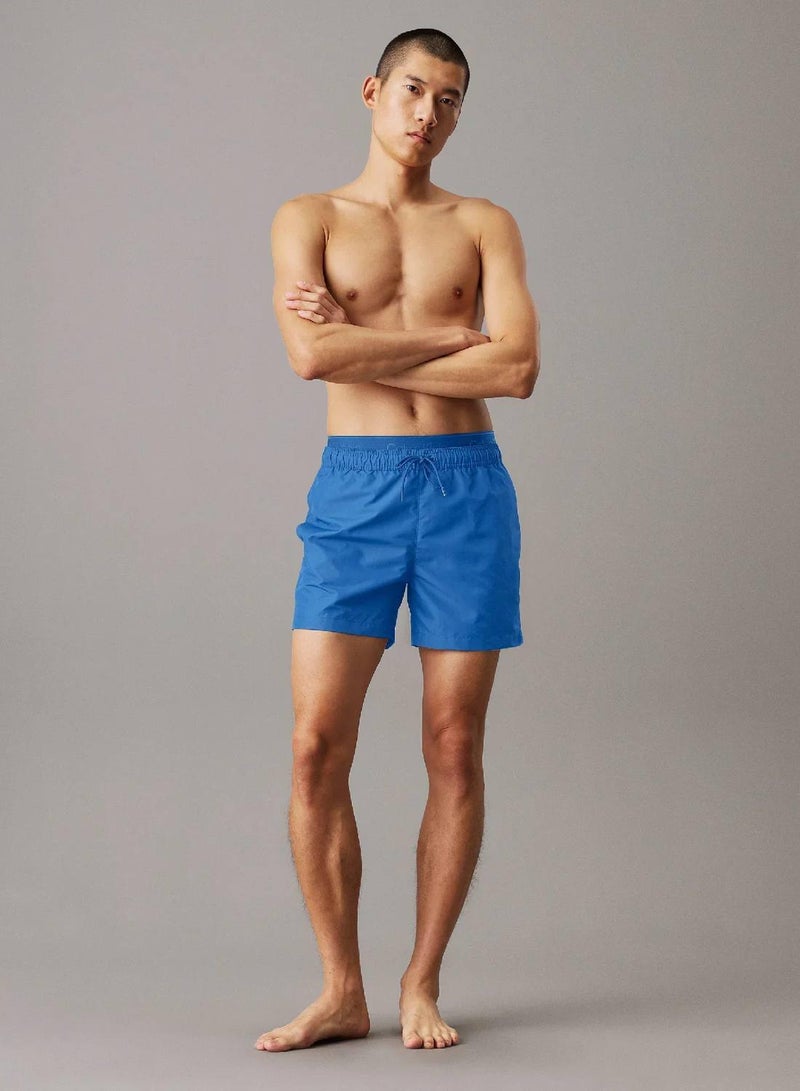 CALVIN KLEIN Double Waistband Swim Shorts - CK Meta Legacy - Image 4