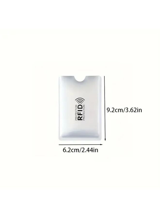 4 قطع حافظة بطاقات مانعة لـ RFID من الألومنيوم المضاد للسرقة لحجب تقنية NFC للسفر - Image 3