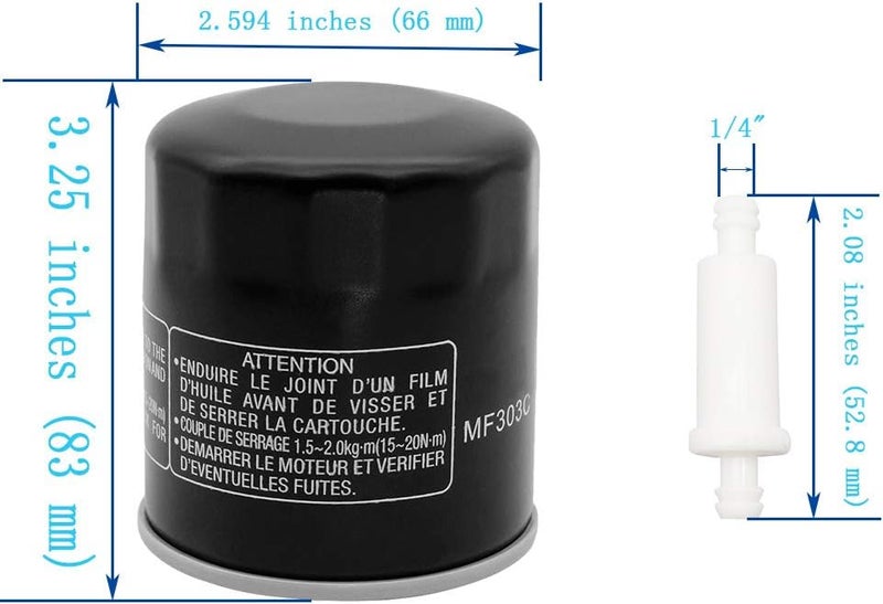 LOCOPOW Air, Oil, and Fuel Filter Replacement Set for Polaris Sportsman and Magnum Models - Image 3