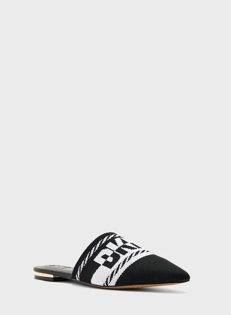 DKNY Monogram Detailed Mules