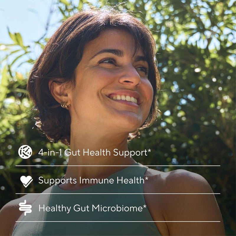 Sunergetic بروبيوتيك بريميوم 4 في 1 مع بروبيوتيك وبريبيوتيك وبوستبيوتيك وإنزيمات هضمية للرجال والنساء تدعم هضم الأمعاء والمناعة صحة الأمعاء الكاملة مع بروبيوتيك بري وبوست 60 كبسولة - Image 3