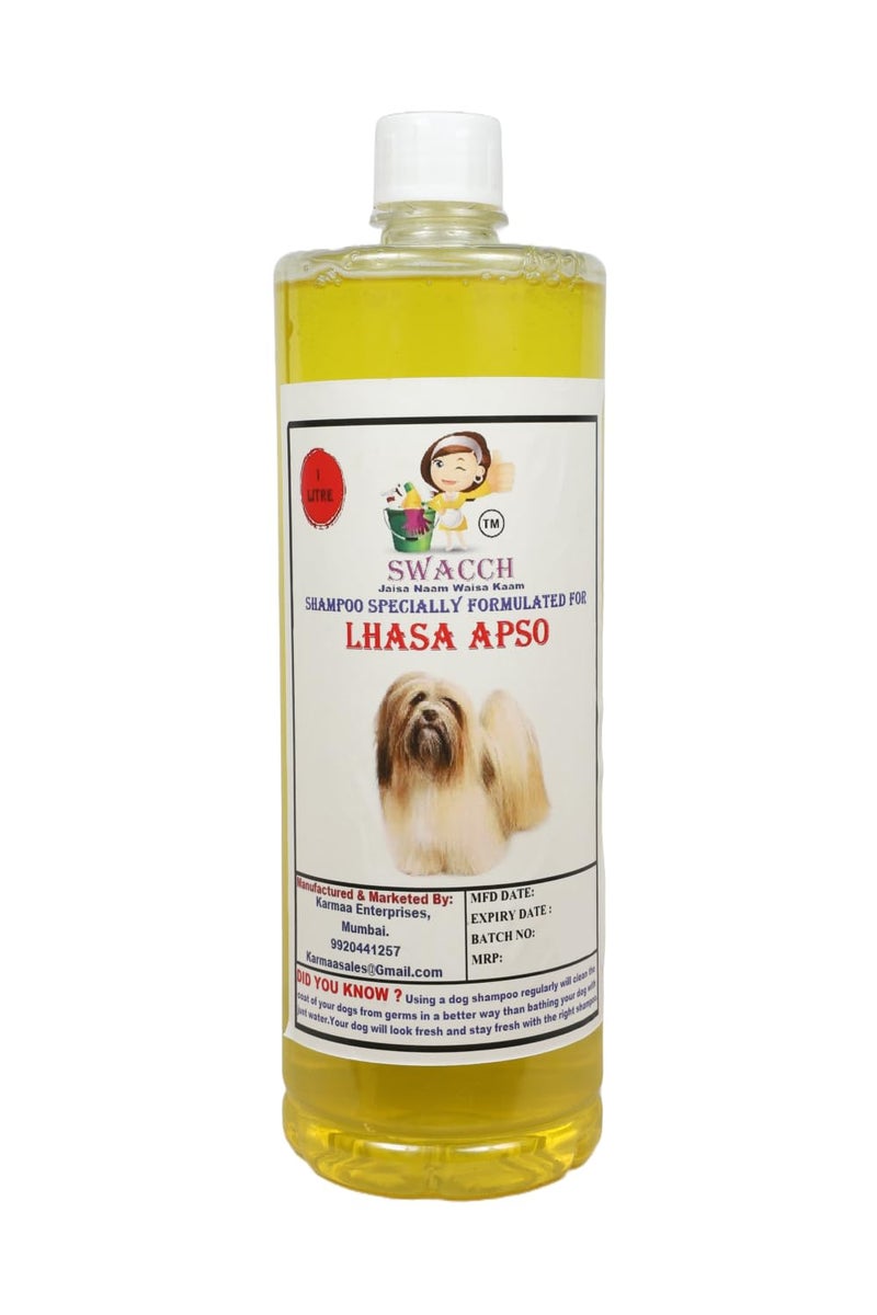 swacch Shampoo | Puppy Safe Shampoo | PH Balanced | Ditch to Itch for Lhasa Apso Dog Shampoo 1 Litre (Lemon) + Spike Ball Chew Toy Combo Pack - Image 2