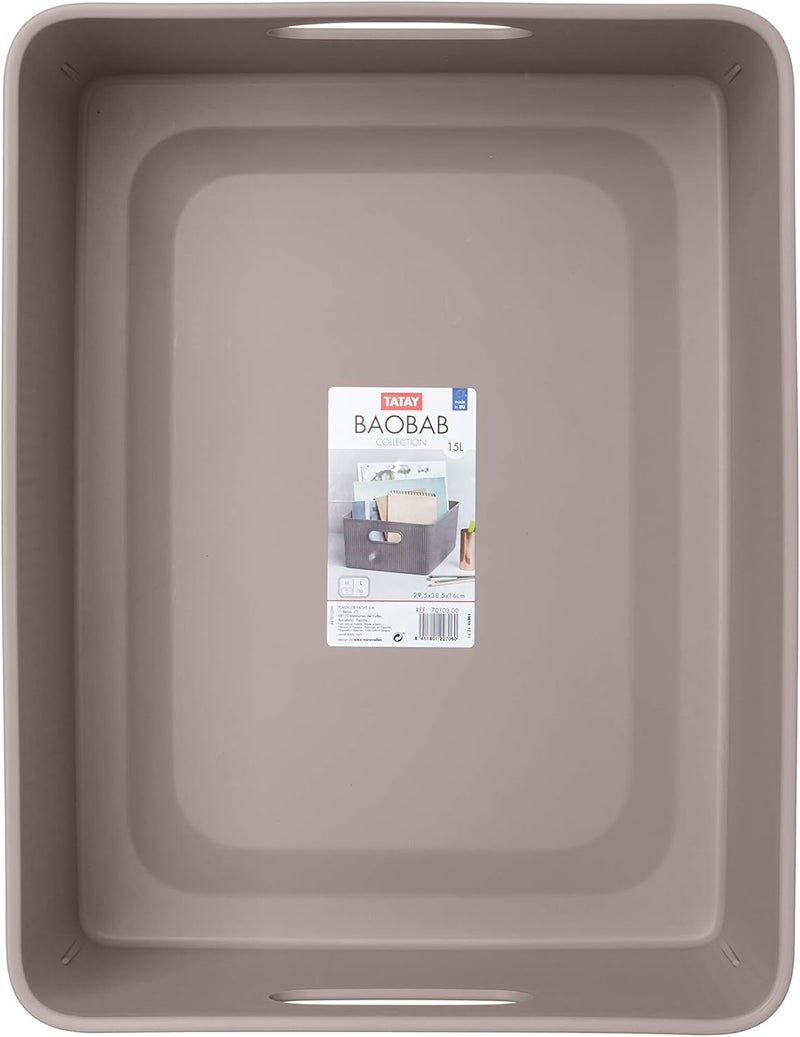 Tatay Large Multipurpose Sort Basket - 15L, Taupe Brown - Image 2