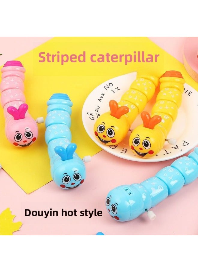 Sheng Yuan Winding Coil Baby Winding Chain Animal Caterpillar Running Shake Sound Net Red Toy Infant-Color:Complete Set [swinging Insect + Swinging Fish + Crab + Chick]