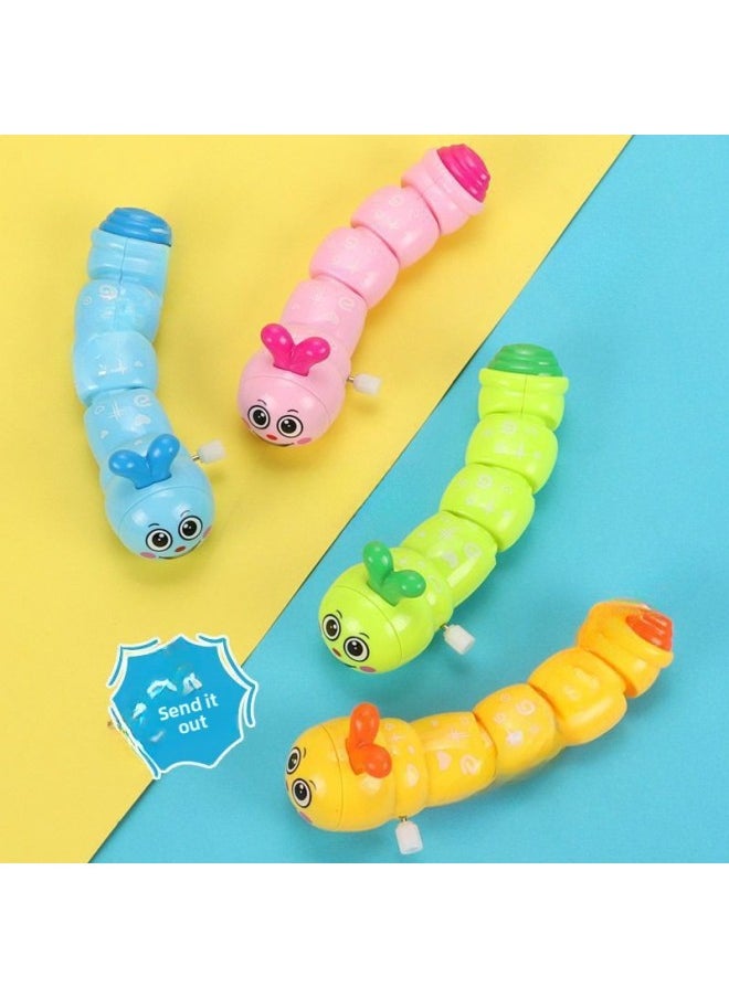 Sheng Yuan Winding Coil Baby Winding Chain Animal Caterpillar Running Shake Sound Net Red Toy Infant-Color:Complete Set [swinging Insect + Swinging Fish + Crab + Chick]
