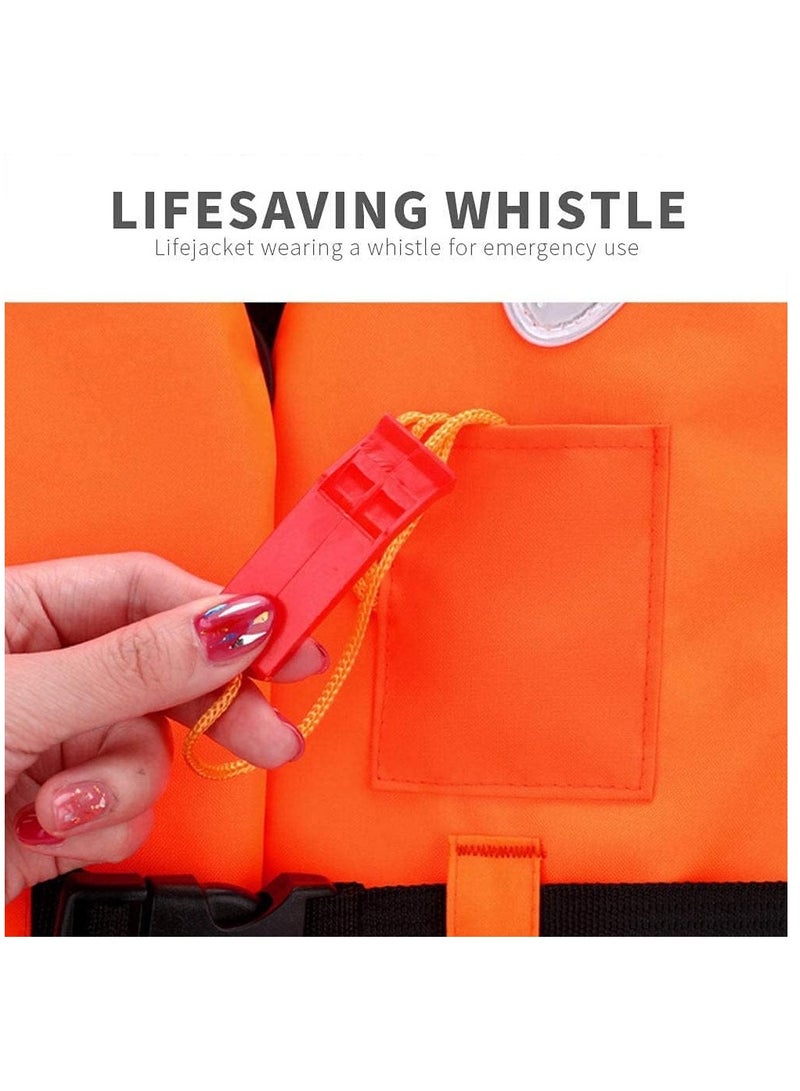 ريبنيو سترة النجاة سترات السلامة البدلة المائية قوارب الكاياك السباحة ركوب الأمواج الانجراف معدات الحجم {XXL} من 90 إلى 120 كجم (برتقالي) - Image 5