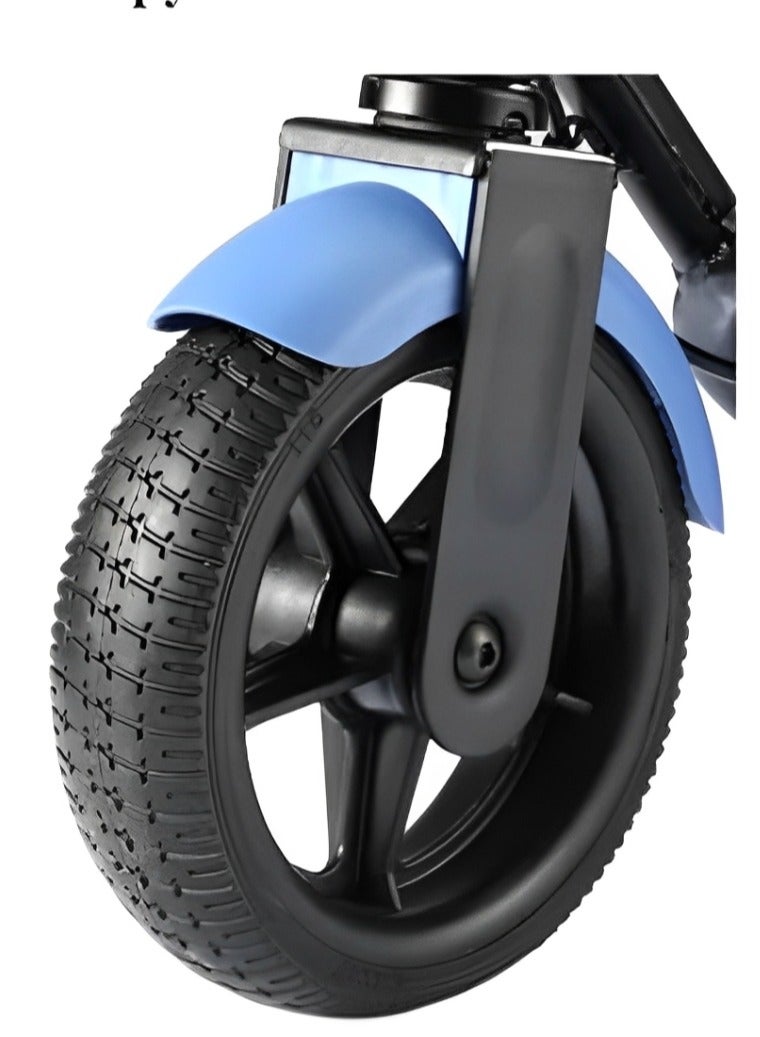 Shard Kids Electric Scooter with 24V Foldable Scooter, Headlight, Floor atmosphere Lamp, Rear Lamp belt, Bluetooth Connectivity with power, Gear, Speed Display, 110W Brushless motor, Blue  - Image 3