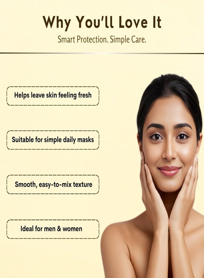 Smartdrops Multani Mitti for Face | Multani Mitti | multani mitti for hair | 100% Natural Powder for Face, Skin and Hair Pack | (PACK 3 (100G)) - Image 3