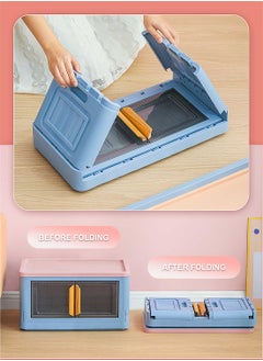 Kidle Large Foldable Litter Box with Lid Cat Litter Box Cat Litter Pan Easy to Clean Kitty Litter Box 561-P  - Image 2