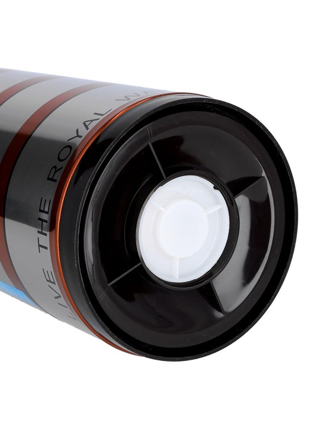 Royalford RF9588 - Double Wall Golden Figured Vacuum Flask | 1.3 L | Portable Heat Insulated Thermos for Keeping Hot/Cold 24 & 36 Hours Retention | Push Button | Coffee, Hot Water, Tea, Beverage | Ideal for Commercial & Outings Silver/Orange/Black - Image 2