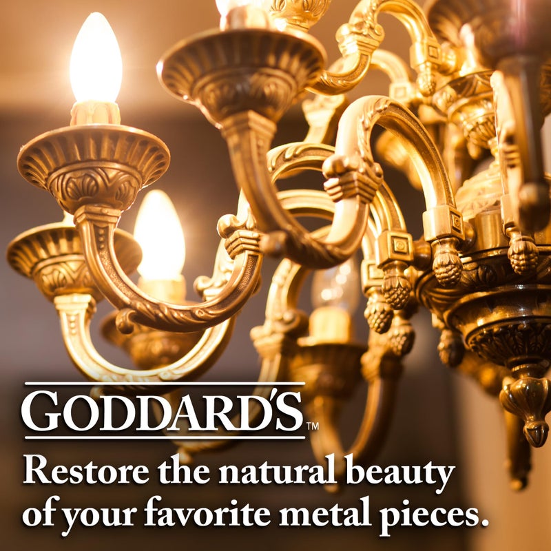 Goddard's Copper & Brass Polish, Copper Cleaner & Brass Cleaner for Long-Lasting Shine, Metal Polish for Pewter, Chrome & More, Metal Polishing Compound (7oz) - Image 2