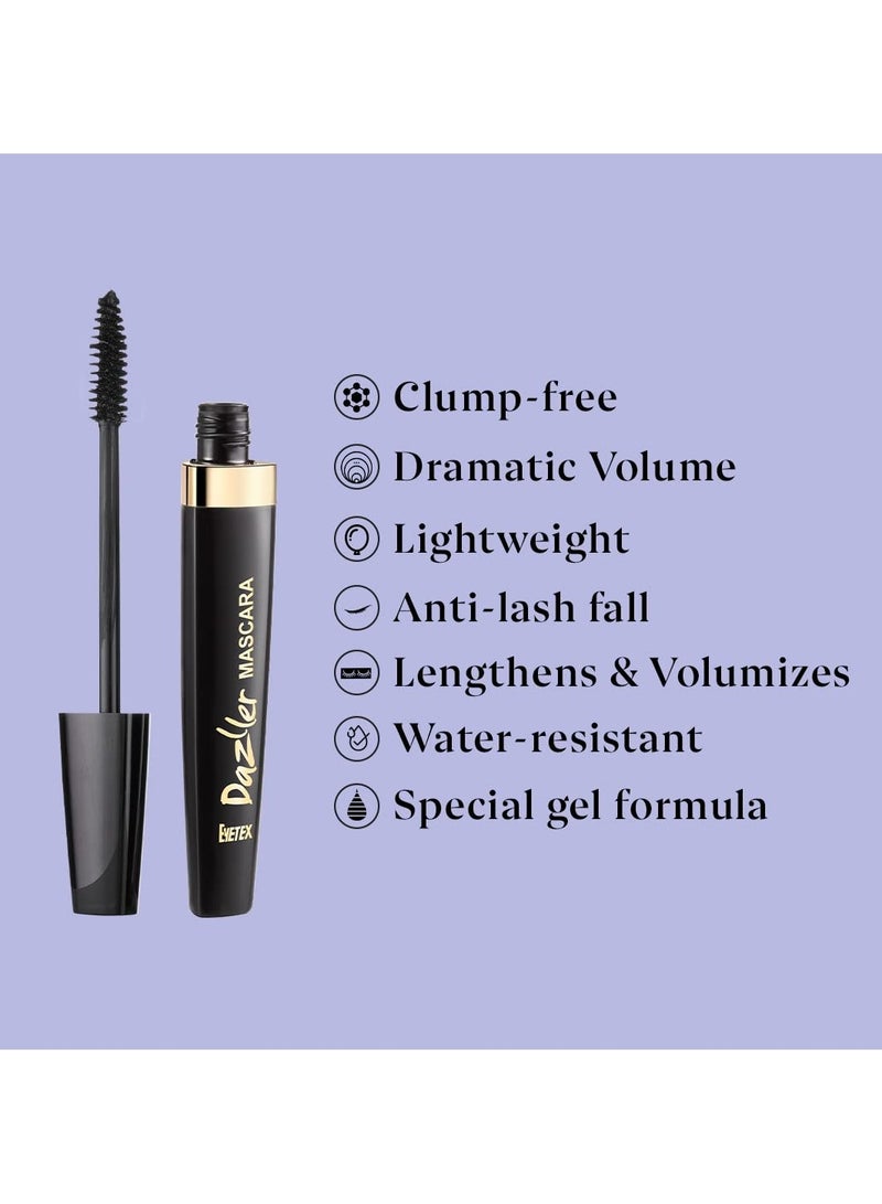 Dazller Eye Combo Mascara 12.5g Kreamy Kajal 0.35g Lightweight Smudge proof Water resistant - Image 4