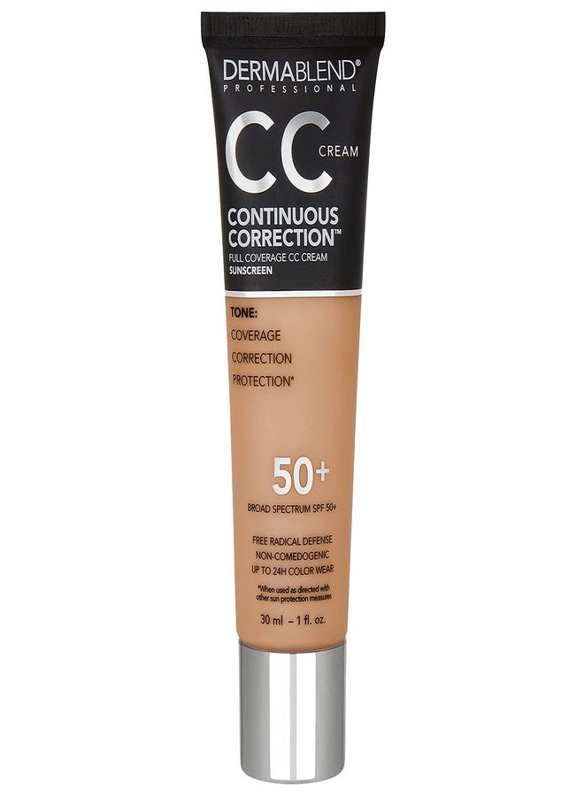 Dermablend Continuous Correctionâ„¢ Tone-Evening CC Cream Foundation SPF 50+, Full Coverage Foundation Makeup & Color Corrector, Non-Comedogenic , 1 Fl Oz (Pack of 1) - Image 1