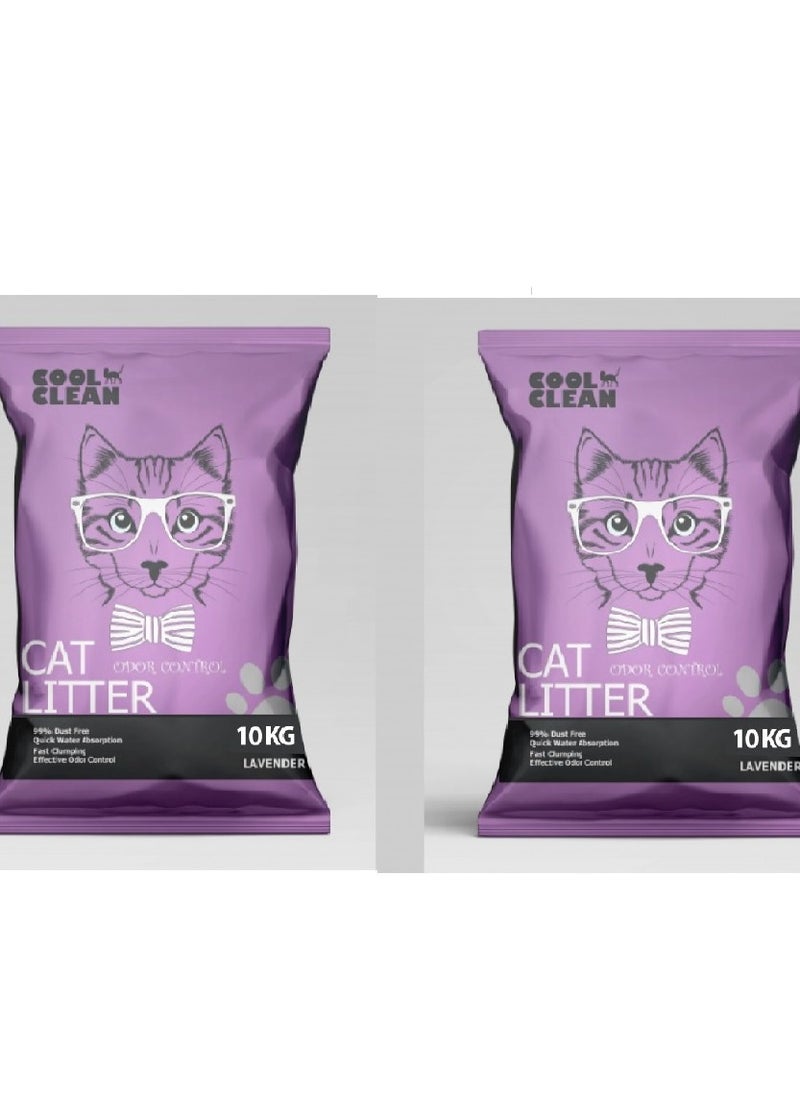 Pack of 2PC Natural Aroma Clumping Cat Litter Lavender 10Kg - pzsku/ZBA97F19784DE8CE22CA9Z/45/_/1717585753/1464861f-472a-4e1b-a5a7-3927c6b07445