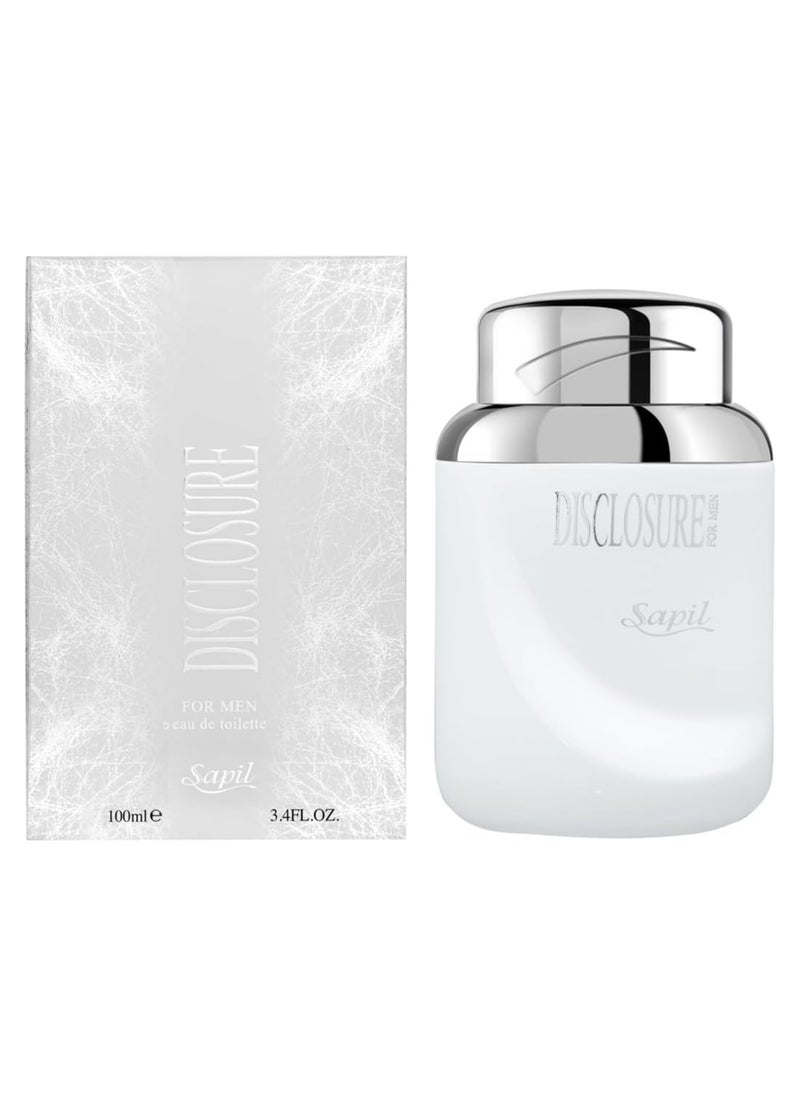 sapil Disclosure White Eau De Toilette For Men - 100 ML  - Image 1